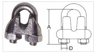 Zinc Plated Wire Rope Clip